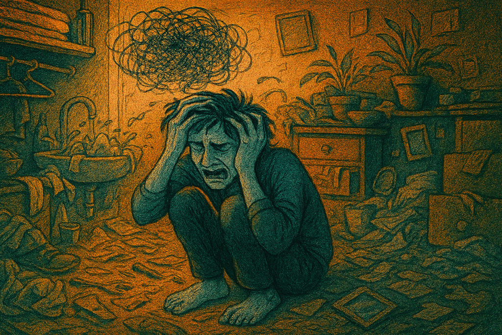 perfezionismo: persona che si dispera in quanto tutto quello che la circonda non è più in estremo ordine.