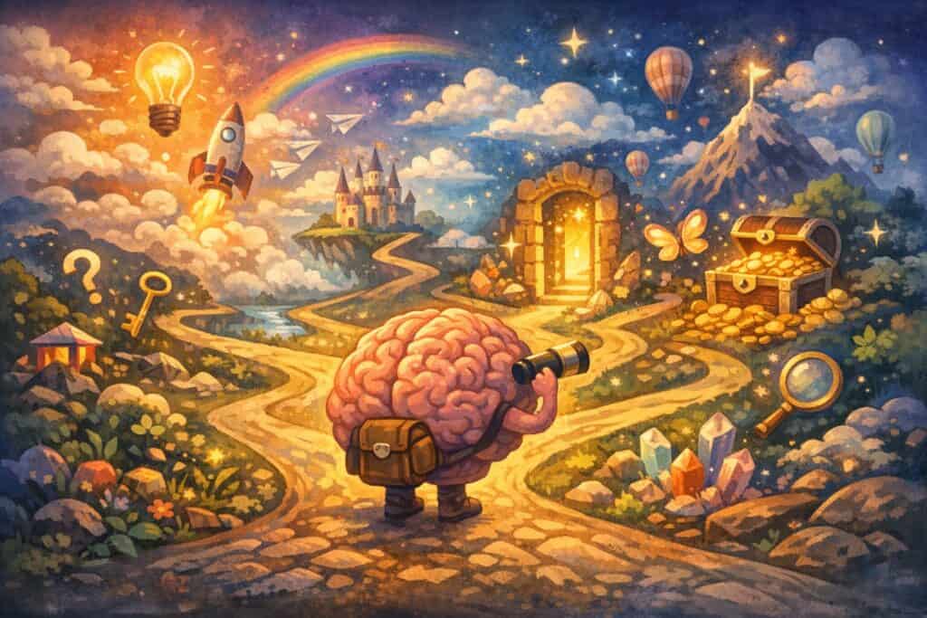 Perché iniziare mille cose e non finirle: spiegazione neuroscientifica-psicologica 1 cervello: rappresentazione del nostro cervello in reazione alle novità