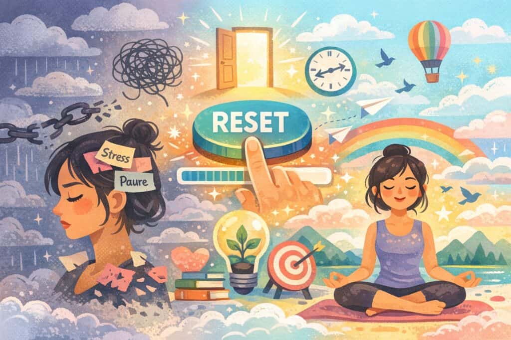 Reset mentale: quanto tempo serve davvero per recuperare energia 1 Rappresentazione reset mentale